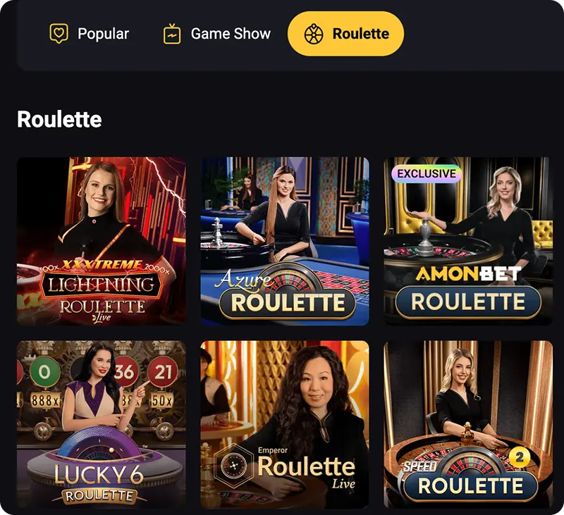 Amon Bet Live Casino